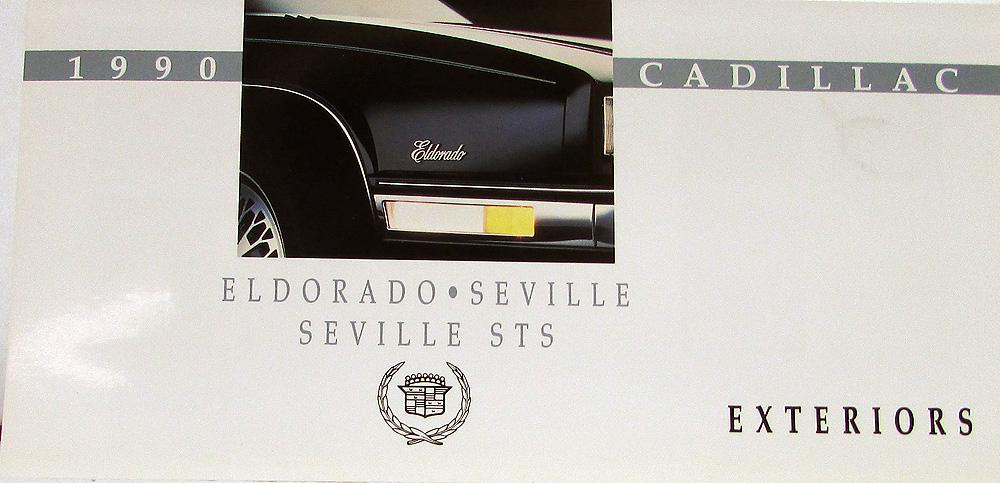1990 Cadillac Eldorado &  Seville Exterior Paint Chips Colors Sale Folder