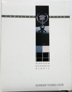 1990 Cadillac Eldorado Touring Coupe Ordering Info Sales Brochure Folder Orig