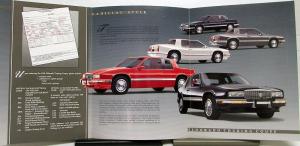 1990 Cadillac Eldorado Touring Coupe Ordering Info Sales Brochure Folder Orig