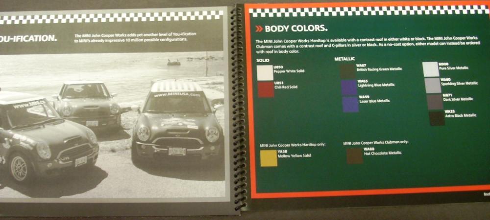 2008 Mini John Cooper Works Hardtop Clubman Product Brief Sales