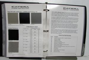 1997 Cadillac Catera Product Portfolio Paint Chip Feature Ordering Specification