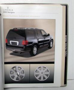 2002 Lincoln MercuryDealer Ordering Guide Cougar Blackwood TownCar Grand Marquis