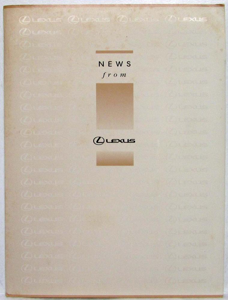1999 Lexus RX 300 Media Information Press Kit