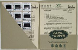 1998 Land Rover Media Information Press Kit