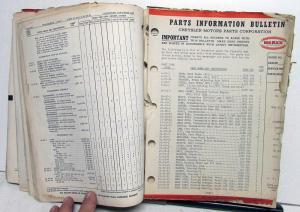 1951 Mopar Dealer Passenger Car Parts List Book Chrysler Dodge Plymouth DeSoto