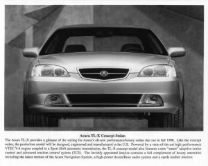 1998 Acura TL-X Performance Luxury Sedan Concept Car Press Photo 0173