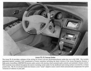 1998 Acura TL-X Performance Luxury Sedan Concept Car Interior Press Photo 0177