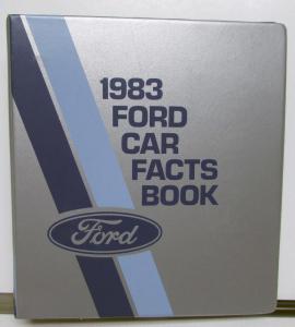 1983 Ford Car Facts Book EXP Escort Mustang LTD Crown Victoria