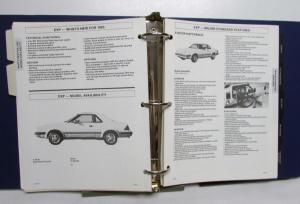 1983 Ford Car Facts Book EXP Escort Mustang LTD Crown Victoria