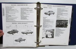 1983 Ford Car Facts Book EXP Escort Mustang LTD Crown Victoria