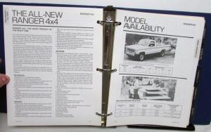 1983 Ford Light Truck Facts Book Ranger F-150 F-250 350 4x2 4x4 Bronco Econoline