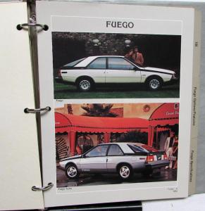 1983 Renault Product Information & Data Album Alliance Fuego 18i LeCar