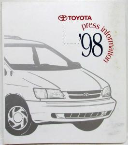 1998 Toyota Media Information Press Kit - Camry Corolla Land Cruiser T100 Tacoma