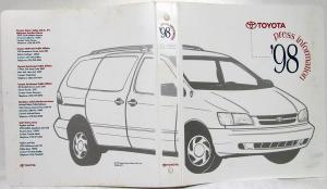 1998 Toyota Media Information Press Kit - Camry Corolla Land Cruiser T100 Tacoma