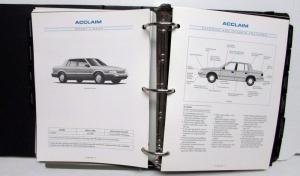 1993 Plymouth Product Information Sundance Acclaim Colt Laser Voyager