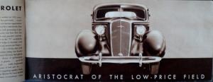 1935 Chevrolet Sales Brochure Non Color Master Deluxe Line Coach Sedan Coupe