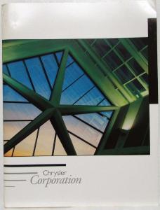 1998 Chrysler Corporation Media Information Press Kit