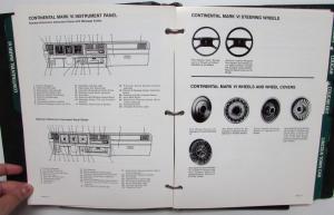 1981 Lincoln Mercury Facts Book Fleet Continental Mark VI Town Car Cougar XR7