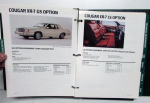 1981 Lincoln Mercury Facts Book Fleet Continental Mark VI Town Car Cougar XR7