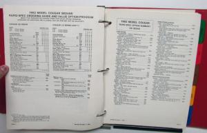 1982 Lincoln Mercury Price list Order Guide Ad Slicks Marquis CougarXR7 LN7 Lynx