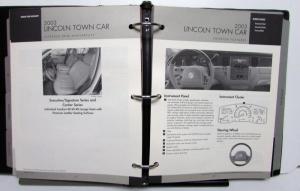 2003 Lincoln Product Portfolio Aviator Navigator Town Car Options Specs Features