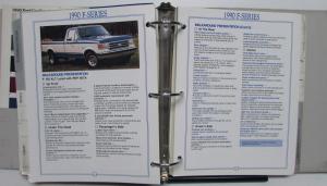 1990 Ford Salesperson Source Book Thunderbird Mustang F-Series Ranger Bronco