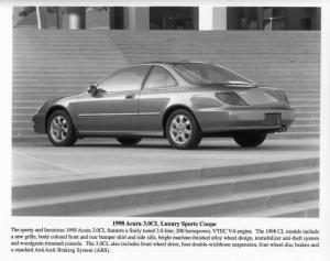 1998 Acura 3.0CL Luxury Sports Coupe Press Photo 0182