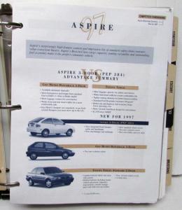 1997 Ford Car Source Book Aspire Escort Probe MustangThunderbird Crown Victoria