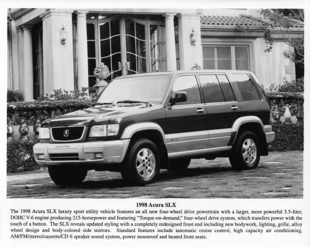 1998 Acura SLX Press Photo 0188