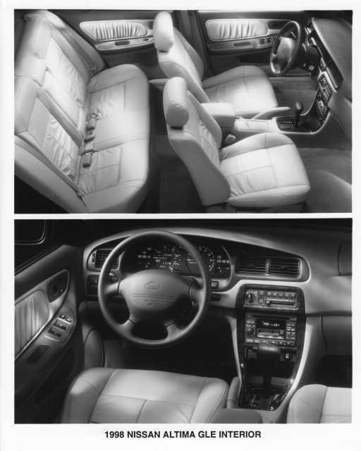 1998 Nissan Altima GLE Interior Press Photo 0054