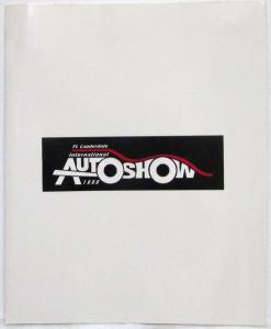 1998 Ft Lauderdale International Auto Show Media Information Press Kit