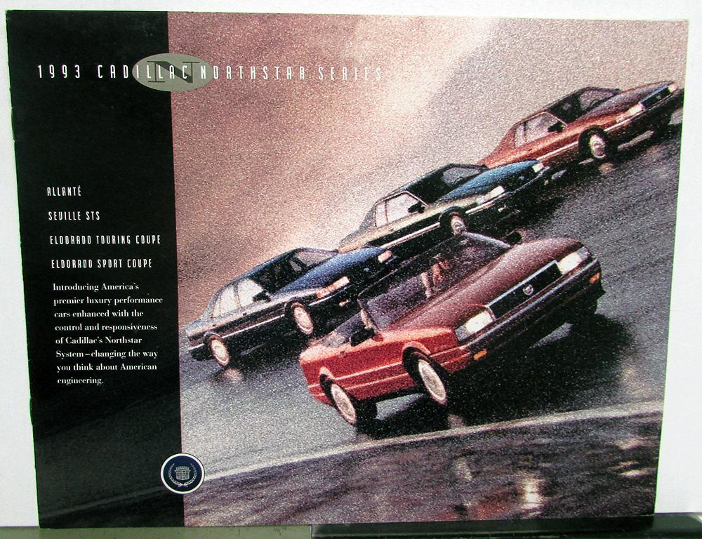 1993 Cadillac Allante Seville Eldorado Northstar Series Sales Brochure Original