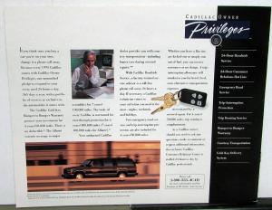 1993 Cadillac Allante Seville Eldorado Northstar Series Sales Brochure Original