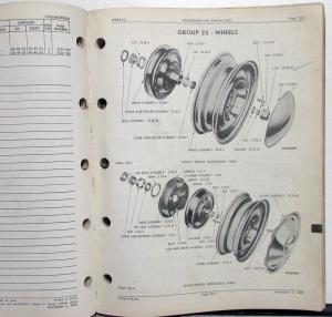 1937 thru 1953 Mopar Dealer Car Parts List Book Chrysler Dodge Plymouth DeSoto