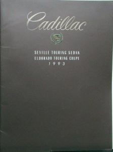 1993 Cadillac Seville & Eldorado JAPANESE Text Sales Brochure Original