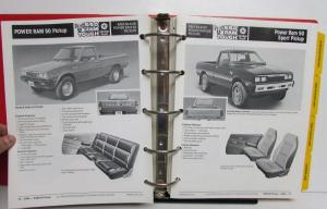 1986 Dodge Truck Book Ram Van Pickups 2WD 4WD Ramcharger Wagon Van