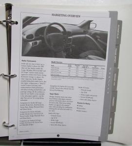 1995 Pontiac Advance Fleet Book Sunfire Grand Am Firebird Grand Prix Bonneville