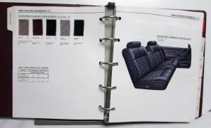 1992 Mercury Color Upholstery Selections Cougar Sable Topaz Tracer Grand Marquis