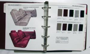 1992 Mercury Color Upholstery Selections Cougar Sable Topaz Tracer Grand Marquis