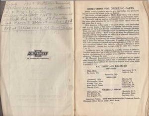 1924 Chevrolet Four Ninety and Superior Models Owners Operators Manual Original