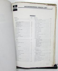 1973 Mopar Dealer Accessories Catalog Chrysler Dodge Plymouth Charger Challenger