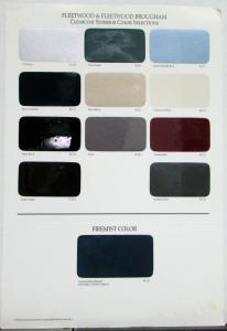 1993 Cadillac Fleetwood & Fleetwood Brougham Exterior Color Paint Chip Folder