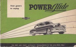1952 Chevrolet Powerglide Transmission Owners Operators Manual