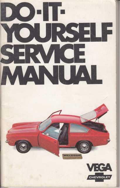 1971 Chevrolet Vega Owners Do It Yourself Service Manual