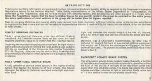 1972 Chevrolet Nova with Drum Brakes Consumer Information