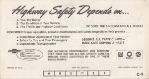 1972 Chevrolet Nova with Drum Brakes Consumer Information