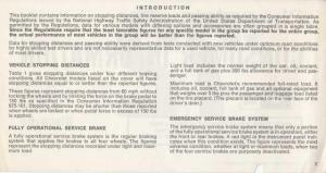 1972 Chevrolet Caprice Impala Bel Air Biscayne Consumer Information