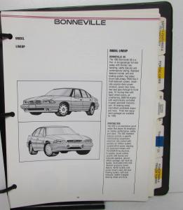 1993 Pontiac Sales Handbook LeMans Grand Am Firebird Sunbird Bonneville