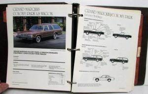 1983 Lincoln Mercury Product Facts Book Marquis Cougar Capri Lynx LN7