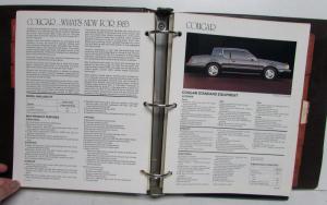 1983 Lincoln Mercury Product Facts Book Marquis Cougar Capri Lynx LN7